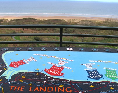 Omaha beach - mesa de orientación