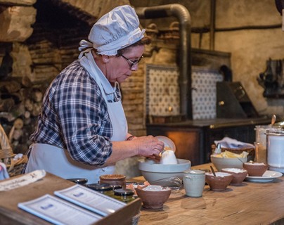 Cocina de pasteles 'madeleine' al miel