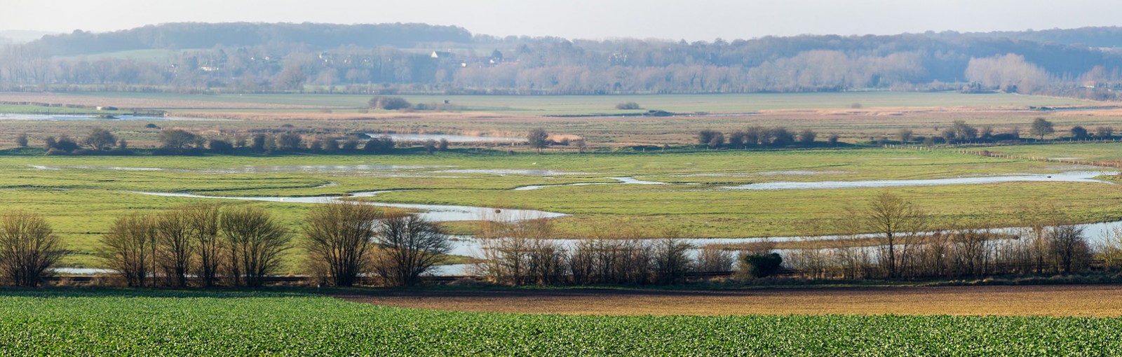 La Bahía de Somme cerca de Noyelles-sur-Mer
